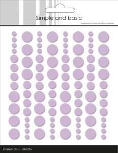 Simple and Basic Enamel Dots "Light Purple" (96 pcs)" SBA026