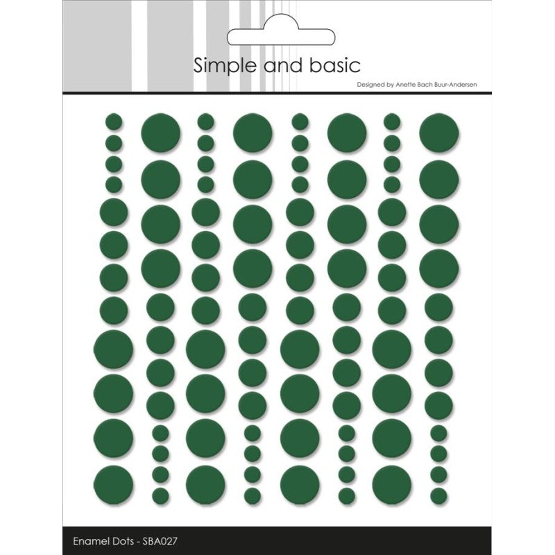 Simple and Basic Enamel Dots "Forest Green" (96 pcs)" SBA027