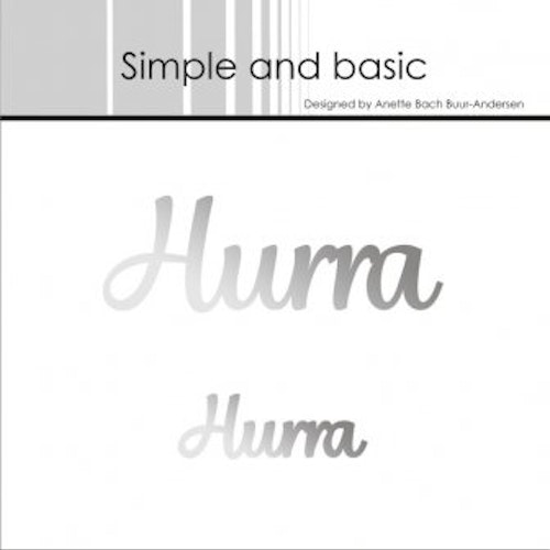 Simple and Basic Hot Foil Plate “Hurra" SBH002