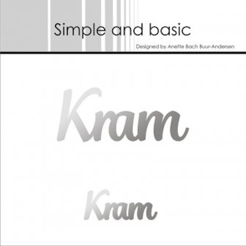 Simple and Basic Hot Foil Plate “Kram" SBH004