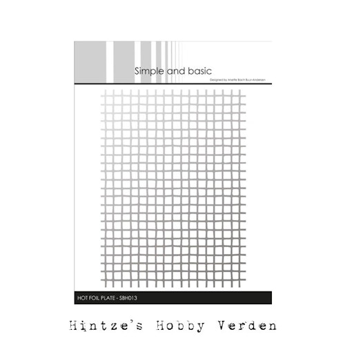 Simple and Basic Hot Foil Plate “Diffuse Squares" SBH013