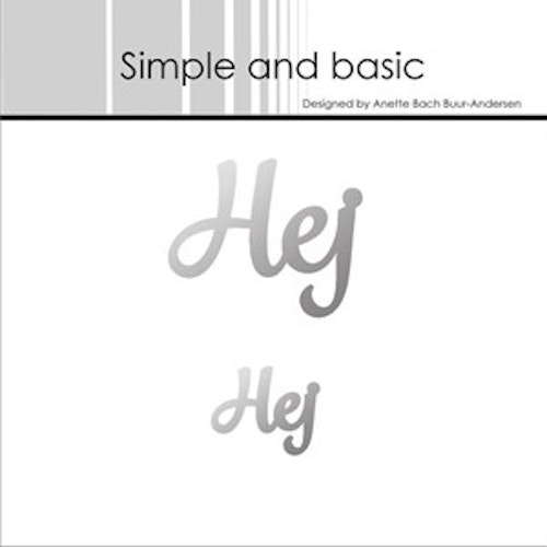 Simple and Basic Hot Foil Plate “Hej" SBH016