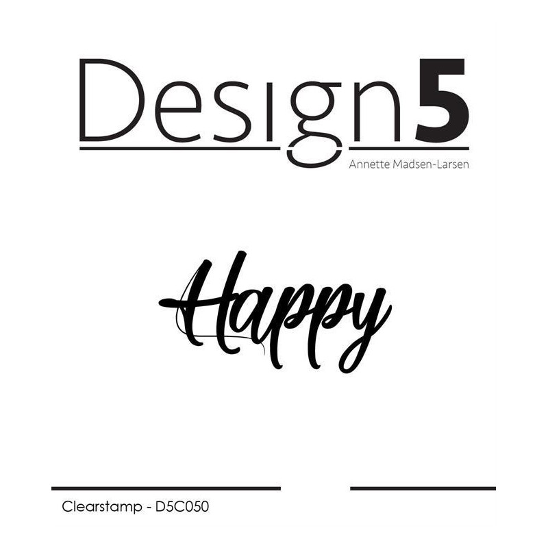 Design5 Stamps - Happy D5C050
