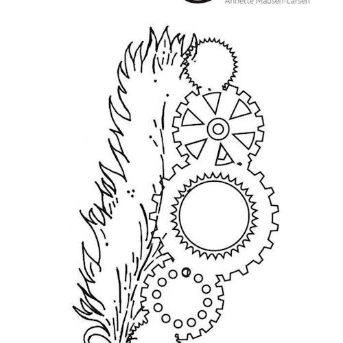 Design5 Stamps - Feather & Gears D5C051