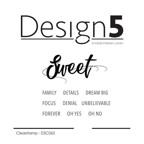 Design5 Stamps - Sweet and small words D5C065