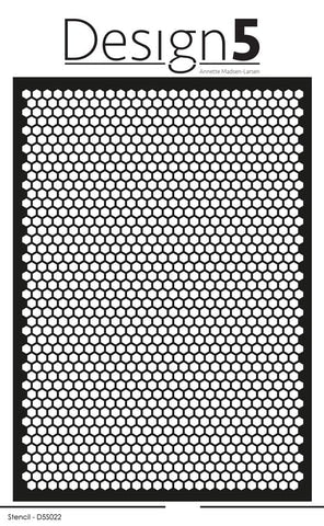 Design5 Stencil - Small Hexagons D5S022