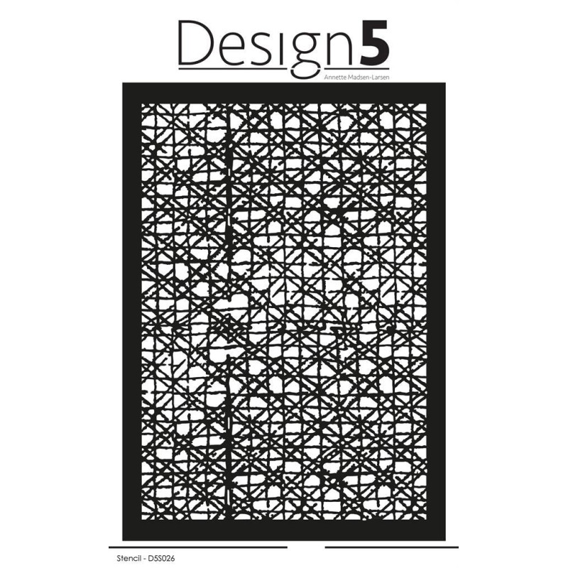 Design5 Stencil - Crooked Squares" D5S026