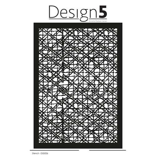 Design5 Stencil - Crooked Squares" D5S026