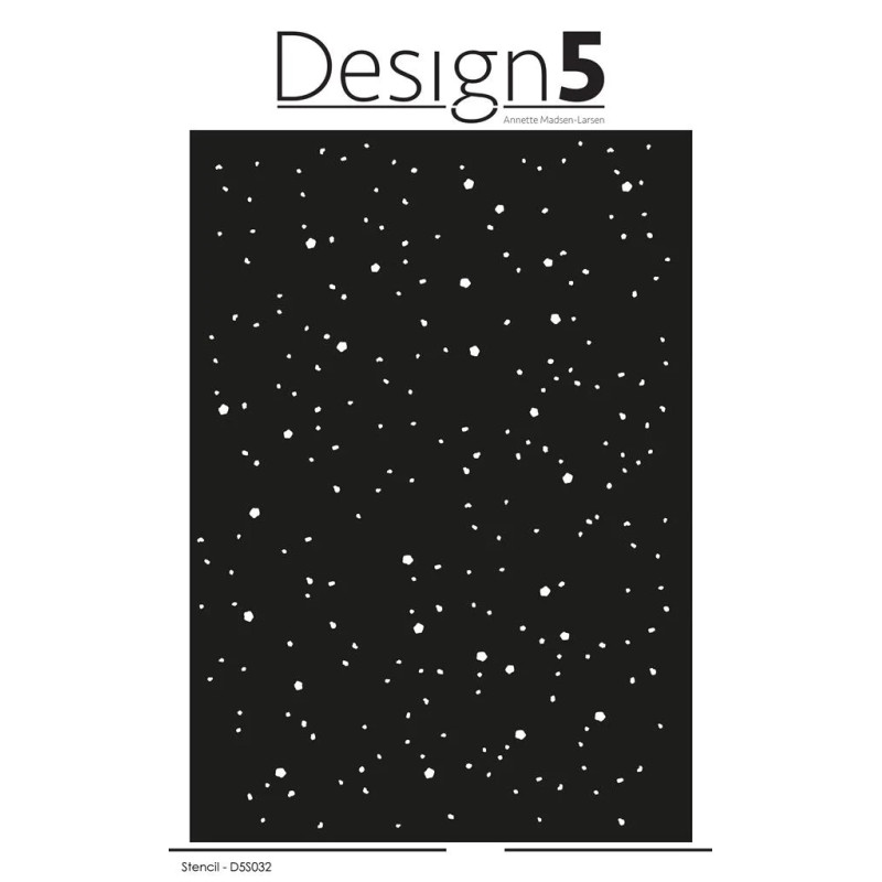 Design5 Stencil - Snow Dots D5S032