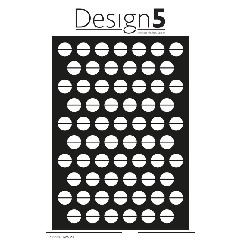Design5 Stencil - Large Dots D5S034