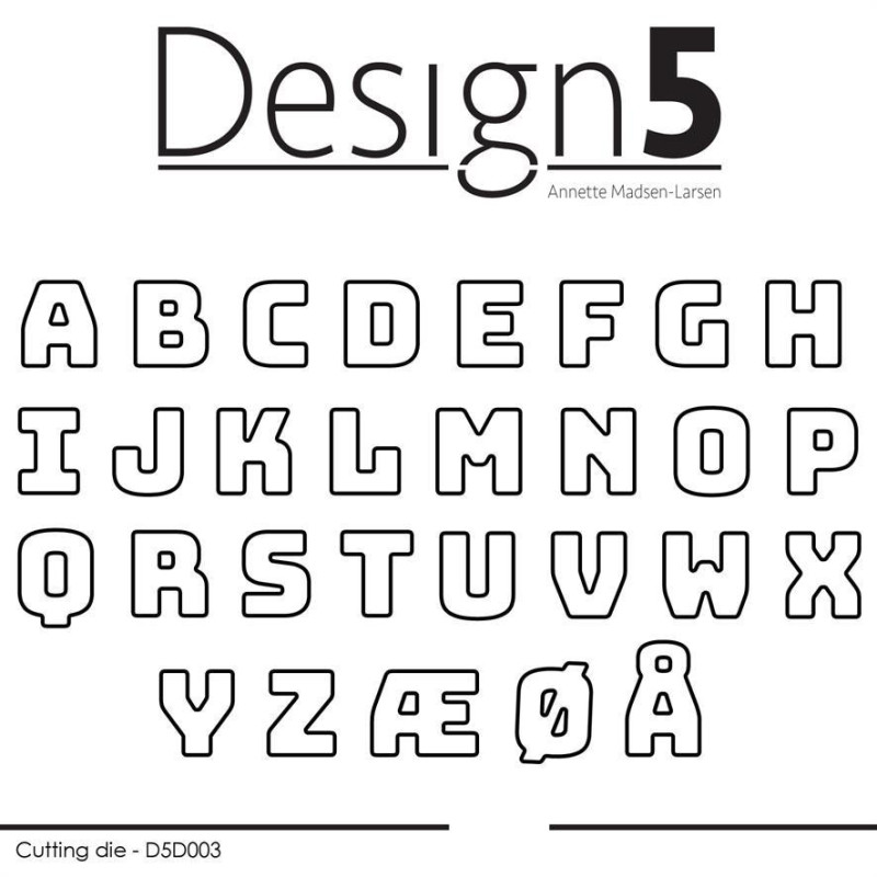 Design5 Dies - Small Alphabet" D5D003