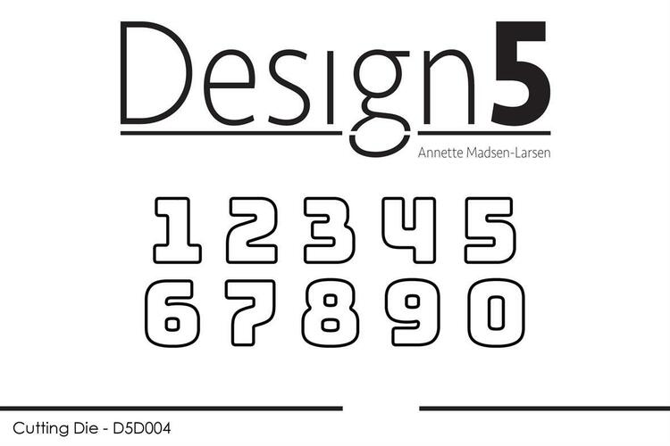 Design5 Dies - Small Numbers D5D004