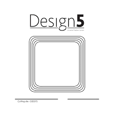 Design5 Dies - Square - Rounded" D5D075