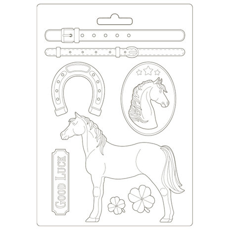 Stamperia Soft Mould A4 -  Romantic Horses Standing Horse (K3PTA4500)