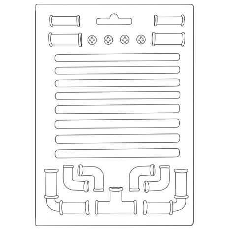 Stamperia soft mould, A5 - Lady Vagabond Pipes (K3PTA571)