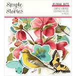 Simple Stories Bits & Pieces Die-Cuts 39/Pkg - Simple Vintage Cottage Fields