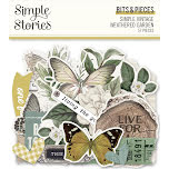 Simple Stories Bits & Pieces Die-Cuts 57/Pkg - SV Weathered Garden