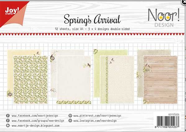 Joy!Crafts, A4 Papper 12st - Spring arrival