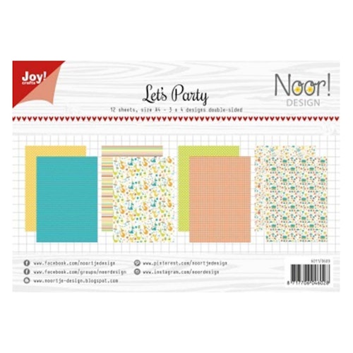 Joy!Crafts, A4 Papper 12st - Let's Party