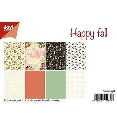 Joy!Crafts, A4 Papper 12st - Happy fall