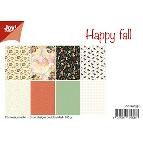 Joy!Crafts, A4 Papper 12st - Happy fall