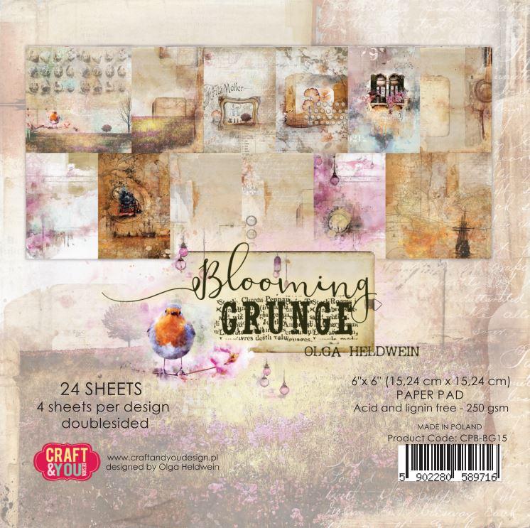 Paperpack 6"x6" Craft&You - blooming grunge