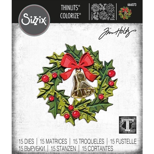 Sizzix Thinlits Die 666073 - yuletide colorize by Tim Holtz