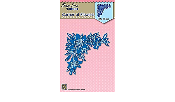 Nellie Snellen Die Blue - corner of flowers