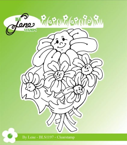 By Lene Stamps - BLS1197 flower family