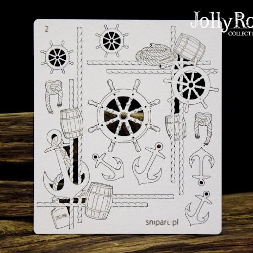Snipart Chipboard - 24740 Jolly Roger – Pirate Corners