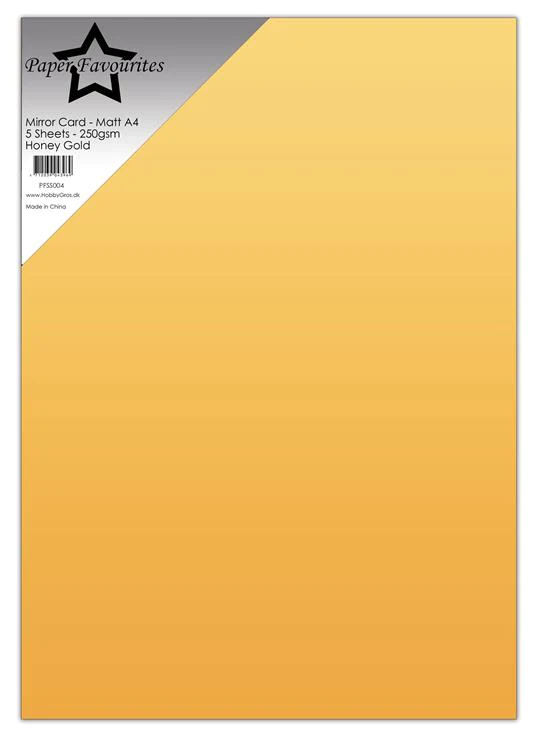 Paper Favourites Mirror Card Mat "Honey Gold" PFSS004