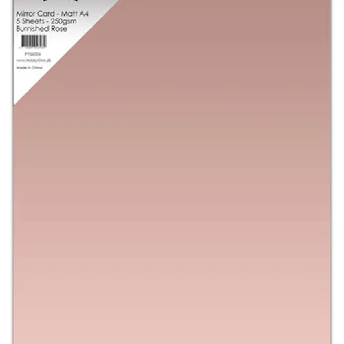 Paper Favourites Mirror Card Mat "Burnished Rose" PFSS006