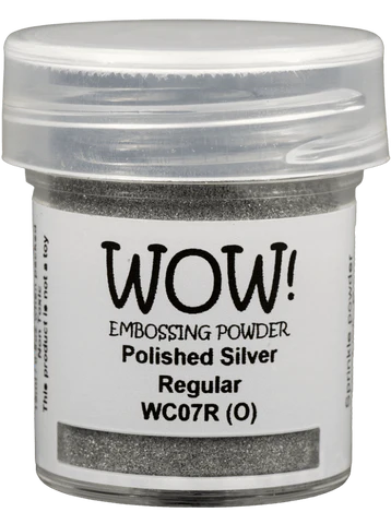 WOW! Embossing Powder "Metallics - Polished Silver - Regular" WC07R