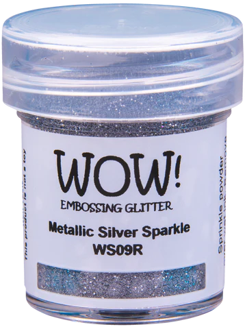 WOW! Embossing Powder "Embossing Glitters - Metallic Silver Sparkle - Regular" WS09R
