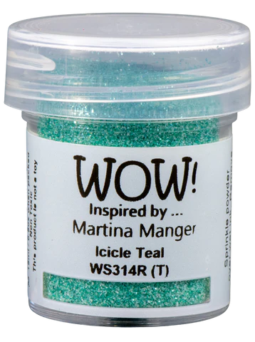 WOW! Embossing Powder "Embossing Glitters - Icicle Teal - Regular" WS314R
