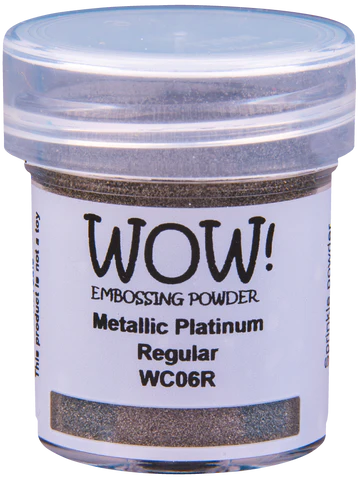 WOW! Embossing Powder "Metallics - Platinum - Regular" WC06R