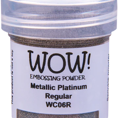 WOW! Embossing Powder "Metallics - Platinum - Regular" WC06R