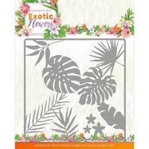 Jeanines Art Dies - Leaf and Flower frame JAD10130