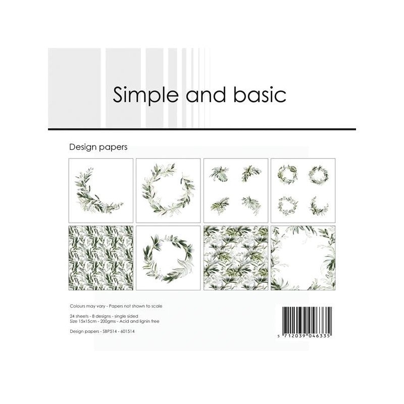 Simple and Basic Design Papers "Green Softness" SBP514