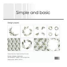 Simple and Basic Design Papers 30,5x30,5cm "Green Softness" SBP714