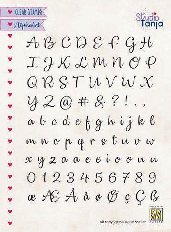 Nellies Choice - Clearstamps - Alphabet Lena-2 ALCS003