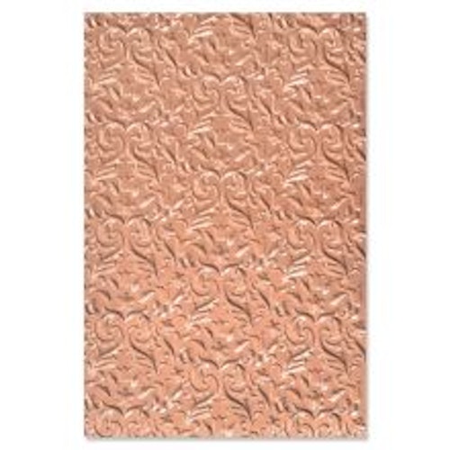 665741 Sizzix Multi-Level Texture Fades Embossing Folder - Floral Flourishes