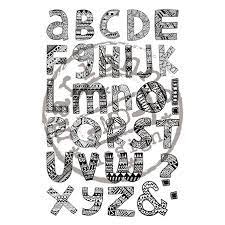 Marianne Design clearstamps - doodle alphabet