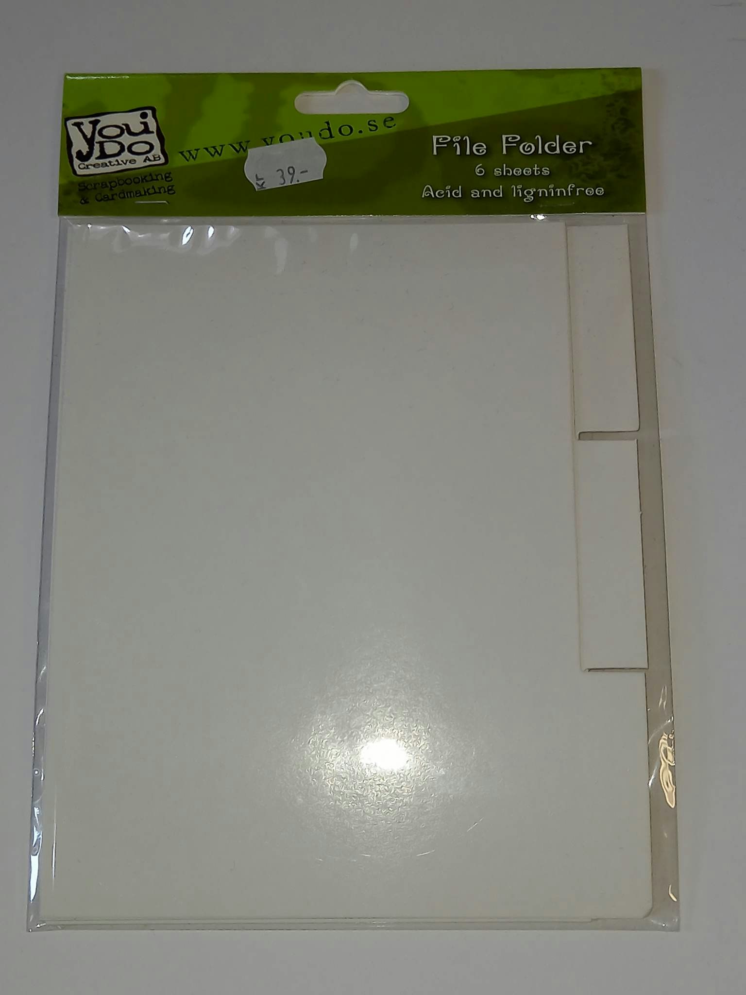 File Folder - grund till flikalbum i kraftig kartong