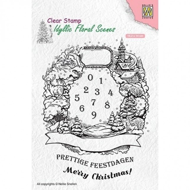 Clearstamps Nellie Snellen - Christmas Wreath IFS020U
