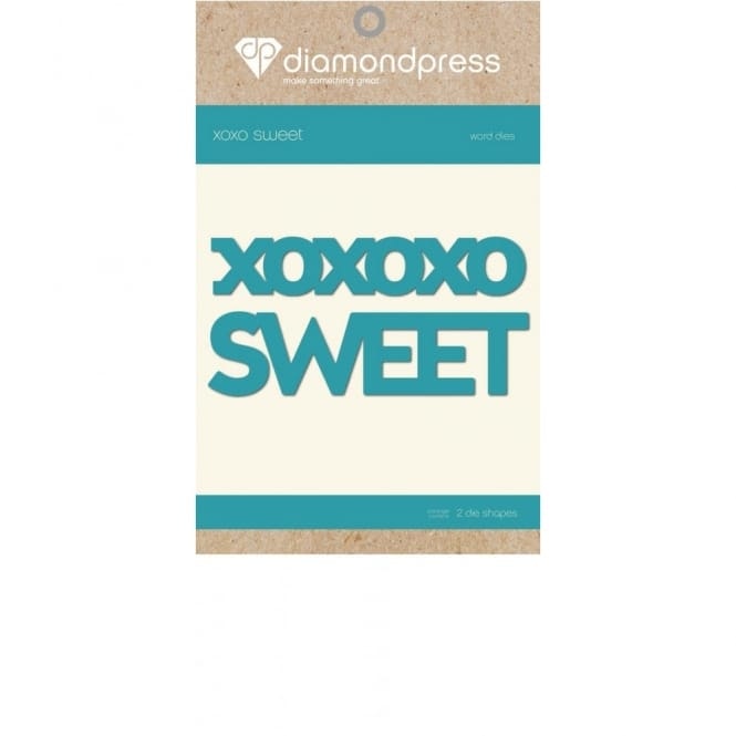 Diamond Press Word Dies - Sweet xoxoxo
