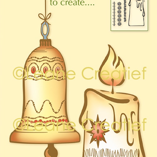 Leane Clearstamp "Bell & Candle" 55.6050