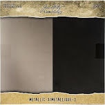 Tim Holtz Idea-Ology Kraft Metallic Paper Pad 8X8 36/Pkg - Metallic 3