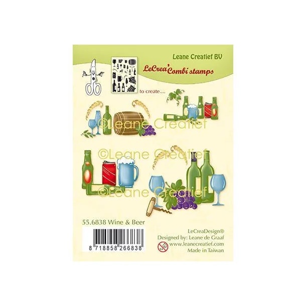 LEANE CLEARSTAMP “Wine & Beer” 55.6838