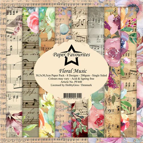 Paper Favourites pack 12x12 - Floral music